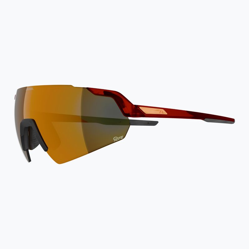 Sonnenbrille Alpina Turbo Air Q-Lite red translucent matte/gold mirror/pink 4
