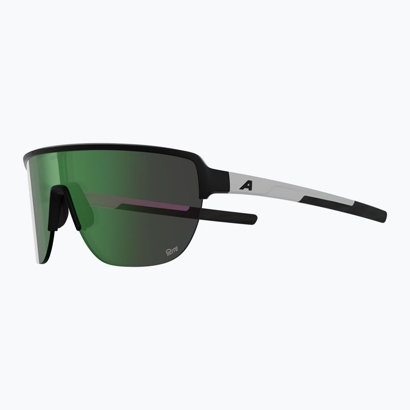 Sonnenbrille Alpina Frame 2.0 Q-Lite black/white matte/green mirror 4