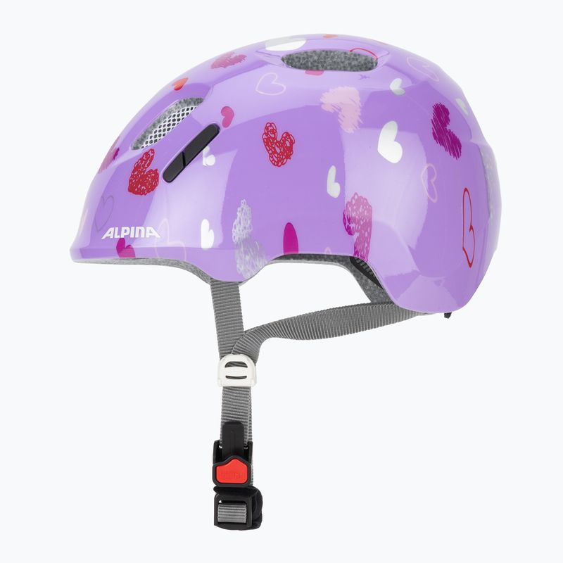 Fahrradhelm Kinder Alpina Ximo 2 Jr purple hearts gloss 3