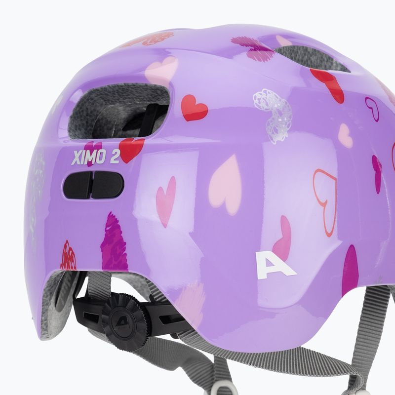 Fahrradhelm Kinder Alpina Ximo 2 Jr purple hearts gloss 8