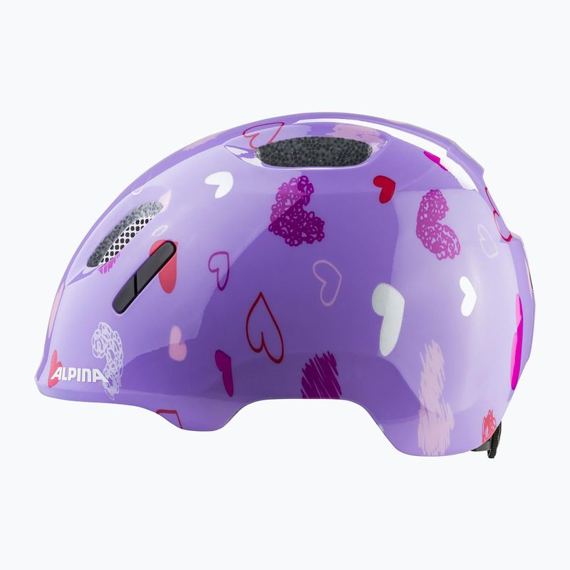 Kinderfahrradhelm Alpina Ximo 2 Jr purple hearts gloss 2