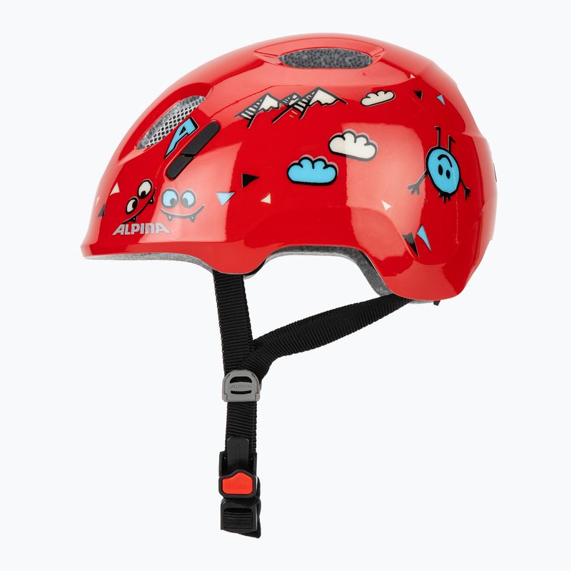 Fahrradhelm Kinder Alpina Ximo 2 Jr red smile gloss 3