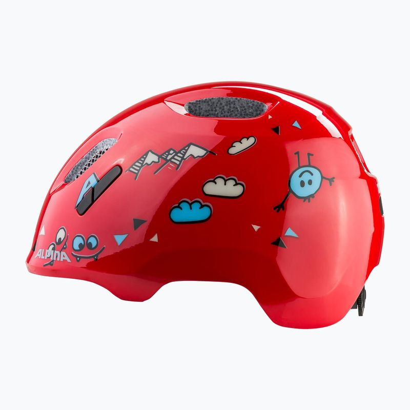 Fahrradhelm Kinder Alpina Ximo 2 Jr red smile gloss 2