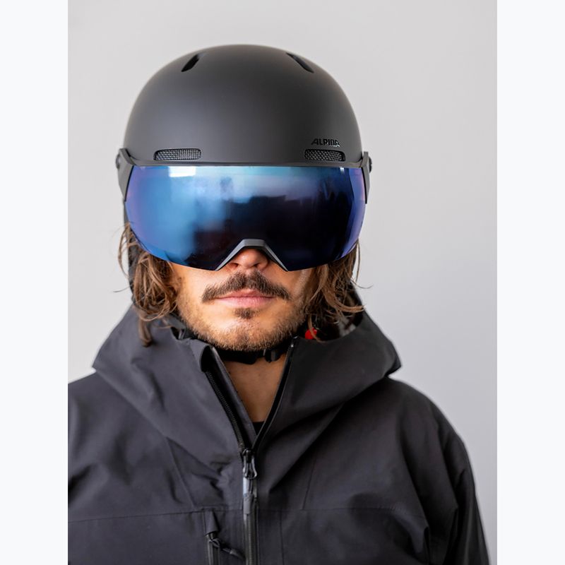 Skihelm Alpina Arber 2 Visor Q-Lite black matte 5