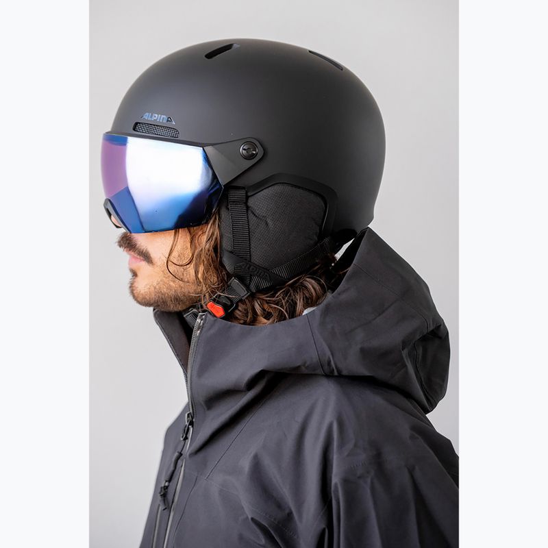 Skihelm Alpina Arber 2 Visor Q-Lite black matte 6