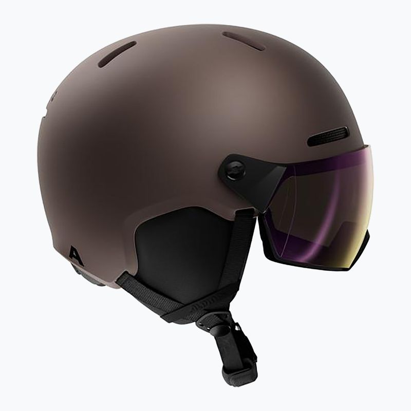 Skihelm Alpina Arber 2 Visor Q-Lite ox brown matt 2