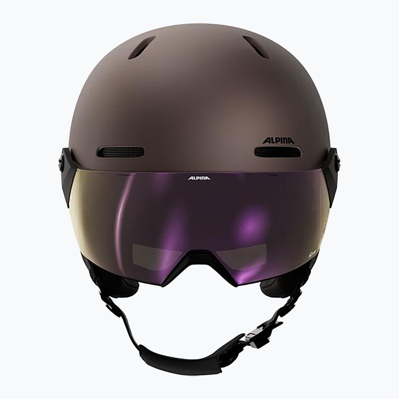 Skihelm Alpina Arber 2 Visor Q-Lite ox brown matt 3