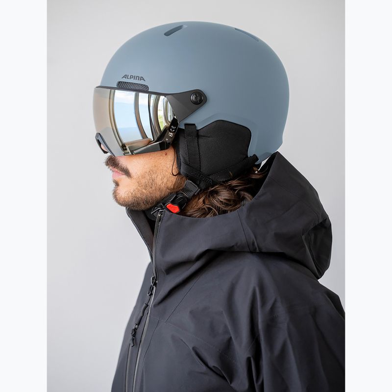 Skihelm Alpina Arber 2 Visor Q-Lite ice blue matt 4