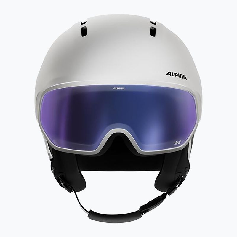 Skihelm Alpina Vizzard QV MIPS white matt 3