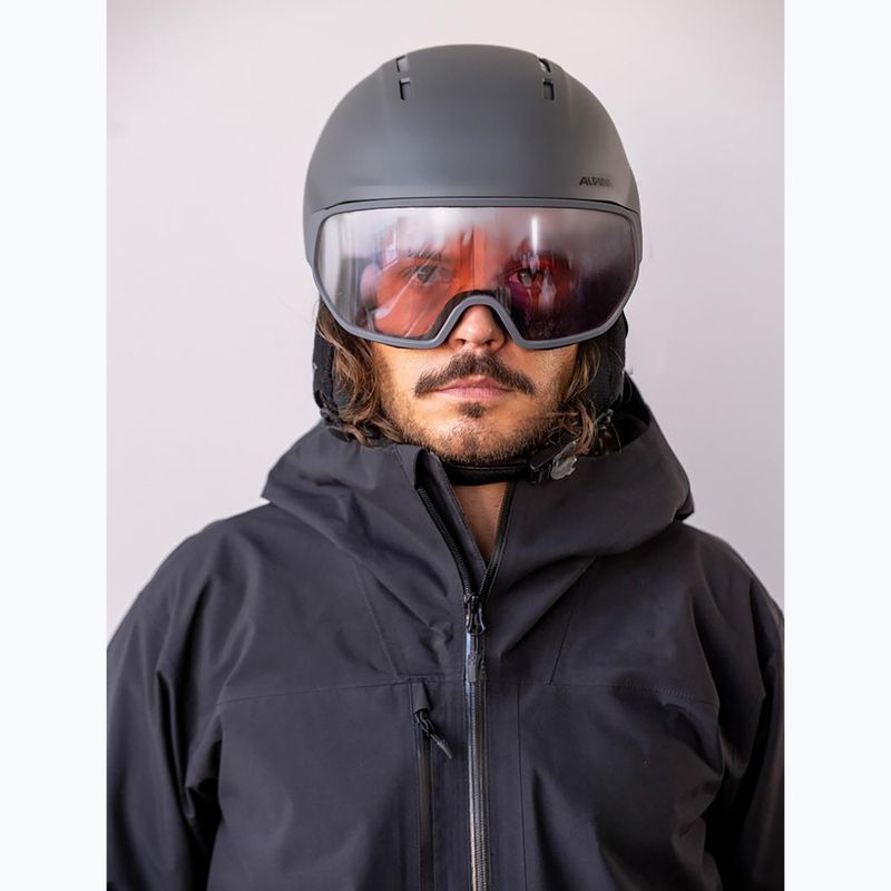 Skihelm Alpina Vizzard QV MIPS midnight grey matt 5