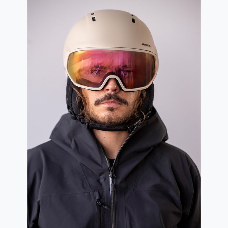 Skihelm Alpina Vizzard QV MIPS sand matt 5