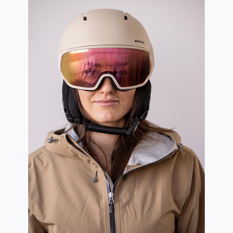Skihelm Alpina Vizzard QV MIPS sand matt 7