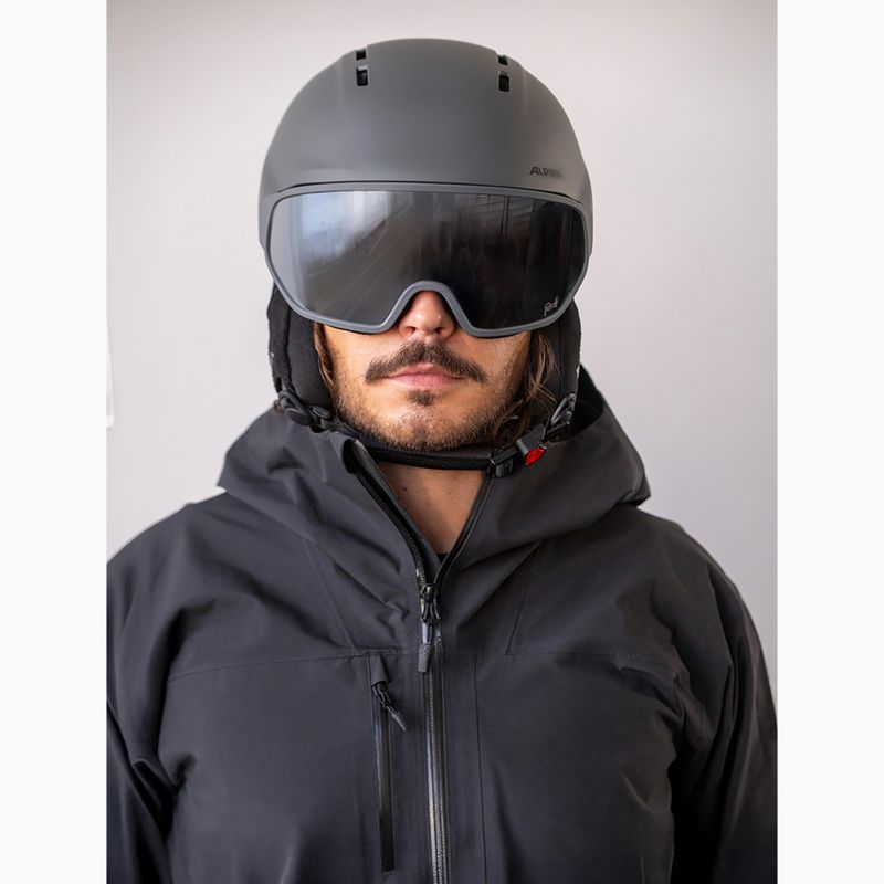 Skihelm Alpina Vizzard Q-Lite midnight grey matt 5