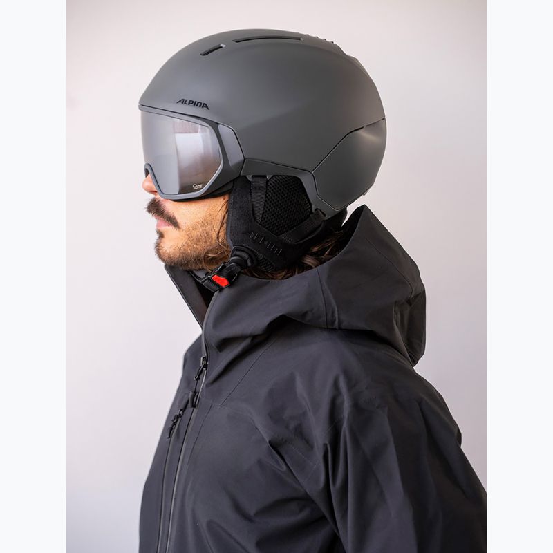 Skihelm Alpina Vizzard Q-Lite midnight grey matt 6