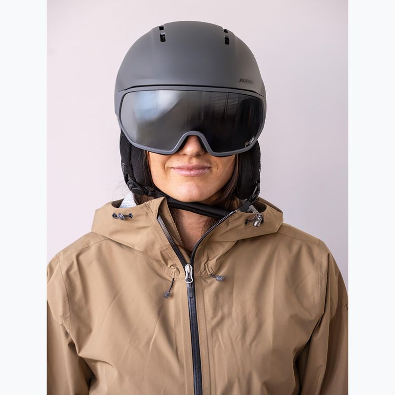 Skihelm Alpina Vizzard Q-Lite midnight grey matt 7