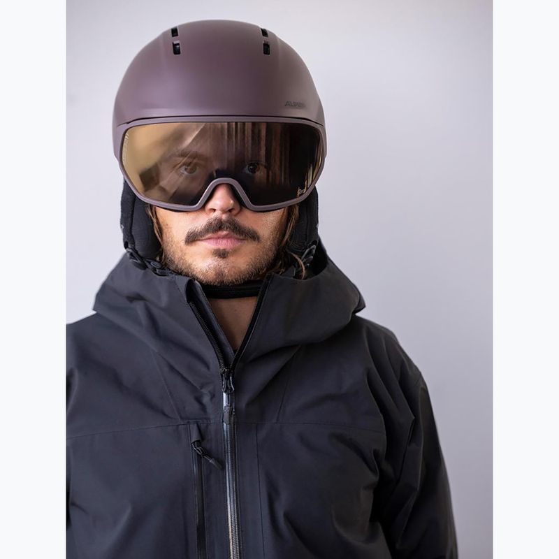 Skihelm Alpina Vizzard Q-Lite ox brown att 5