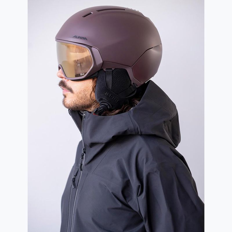 Skihelm Alpina Vizzard Q-Lite ox brown att 6