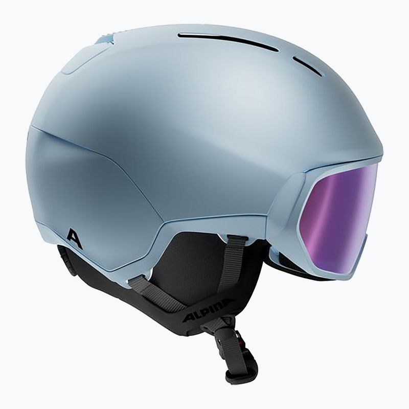 Skihelm Alpina Vizzard Q-Lite ice blue matt 2