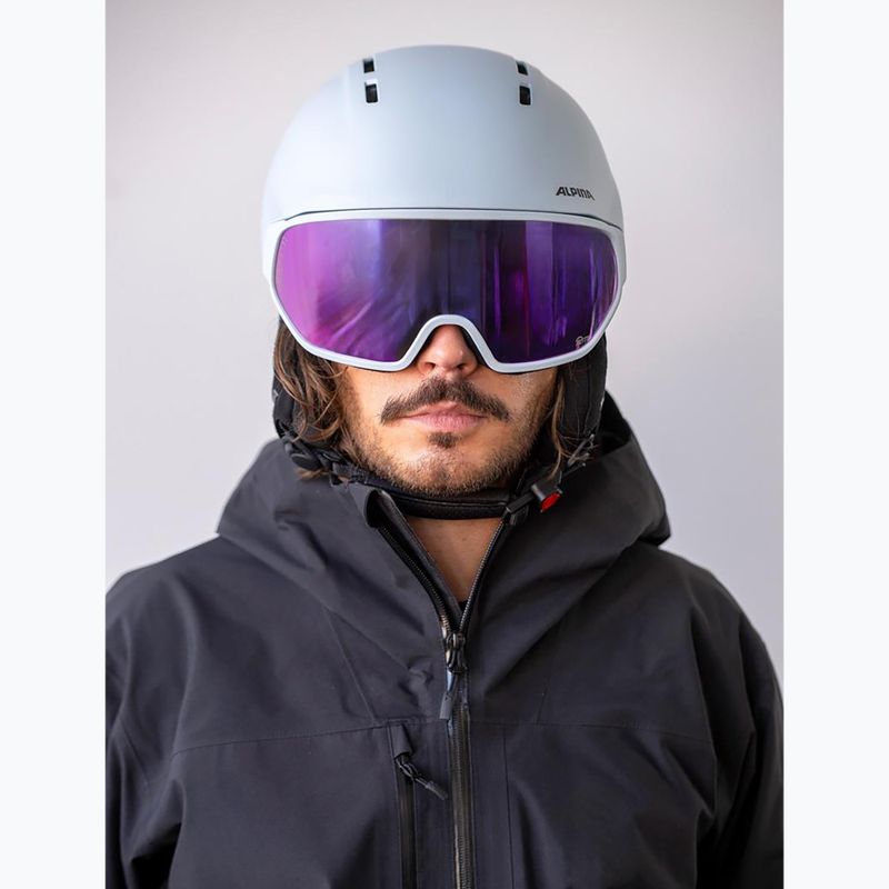 Skihelm Alpina Vizzard Q-Lite ice blue matt 5