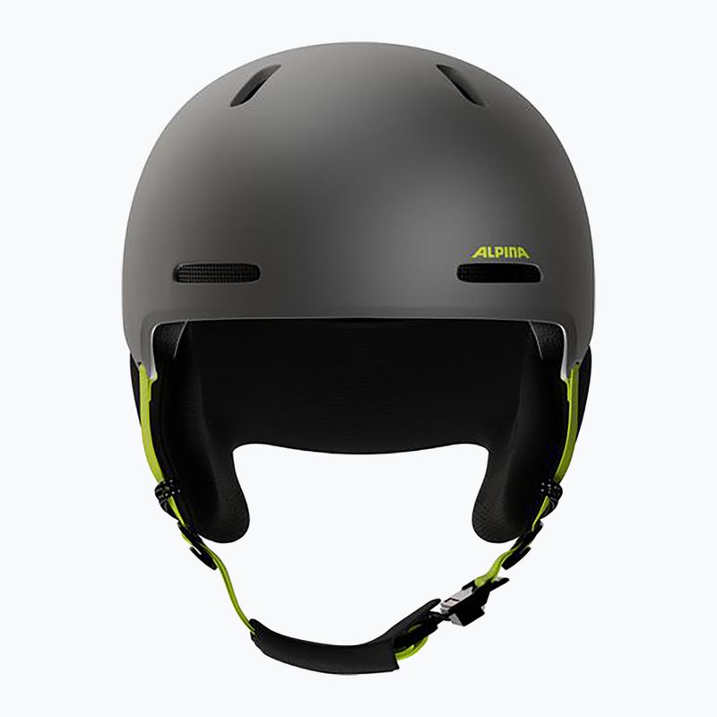 Kinder-Skihelm Alpina Zupo 2 charcoal neon matt 3