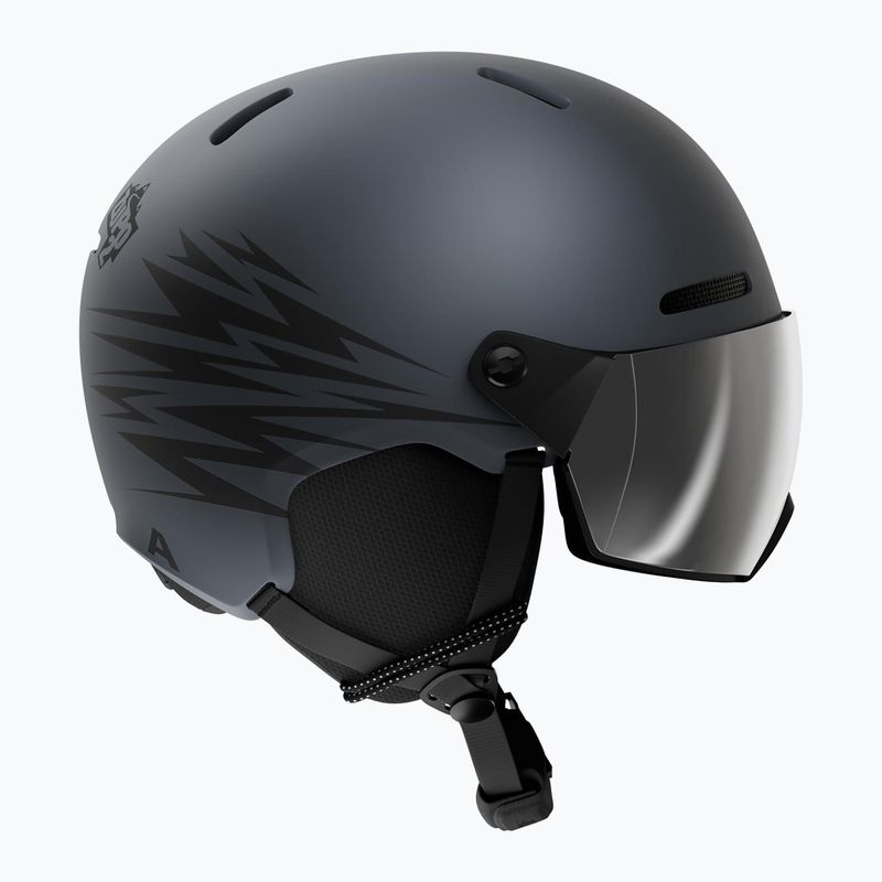 Kinder-Skihelm Alpina Zupo 2 Visor Q-Lite midnight grey 2