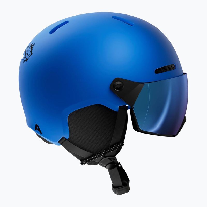 Kinder-Skihelm Alpina Zupo 2 Visor Q-Lite blue matt 2