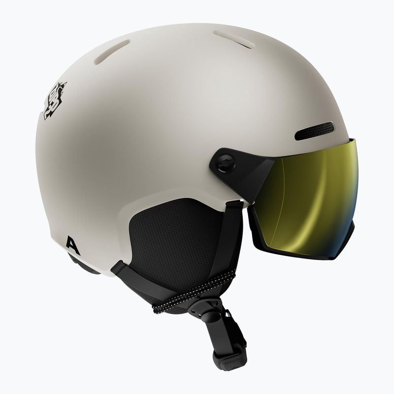 Kinder-Skihelm Alpina Zupo 2 Visor Q-Lite sand matt 2