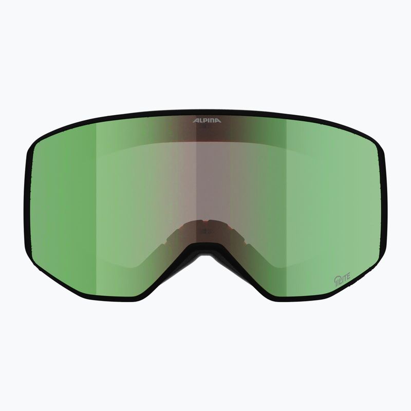 Skibrille Alpina Venet Q-Lite black/green matt 2