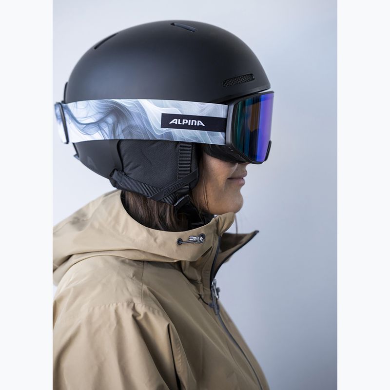 Skibrille Alpina Venet Q-Lite black/green matt 5