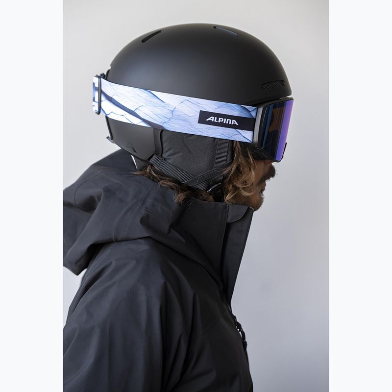 Skibrille Alpina Venet M Q-Lite  black/blue matt 6