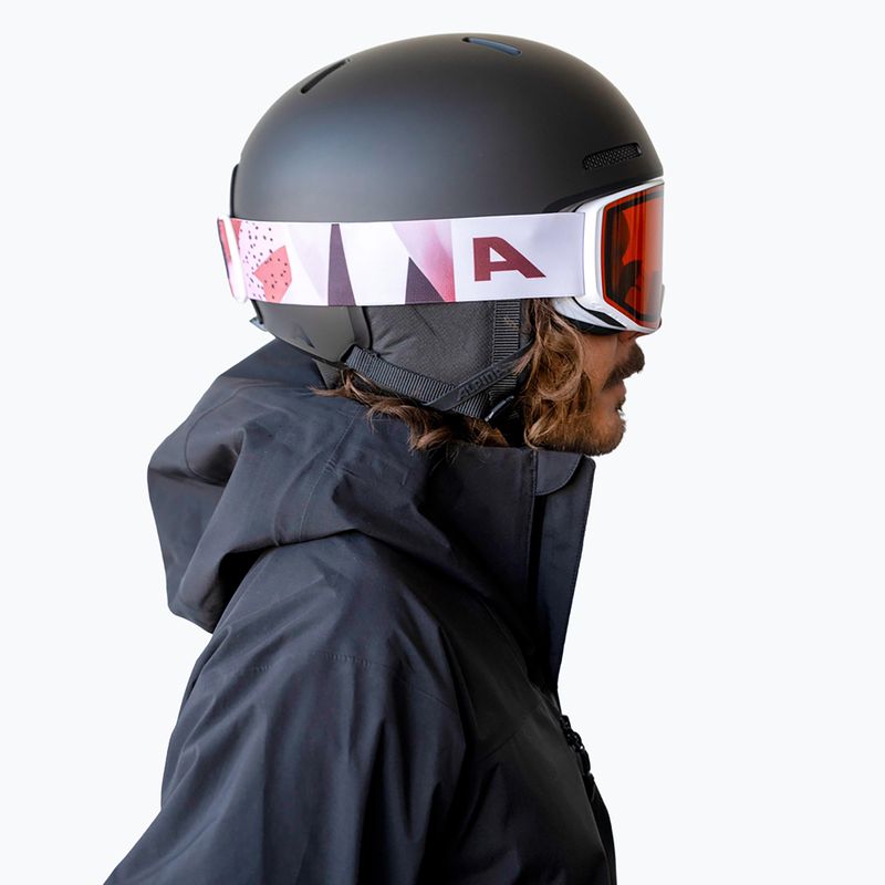 Skibrille Alpina Venet M white/rose matt 10