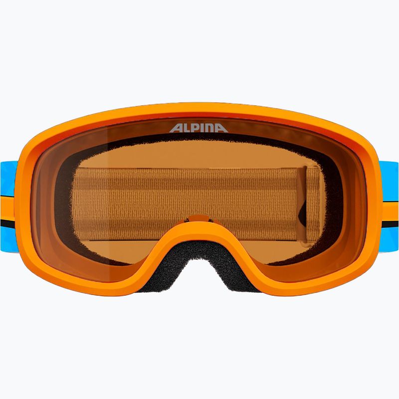 Kinder-Skibrille Alpina Piney 2.0 orange/blue matt 2