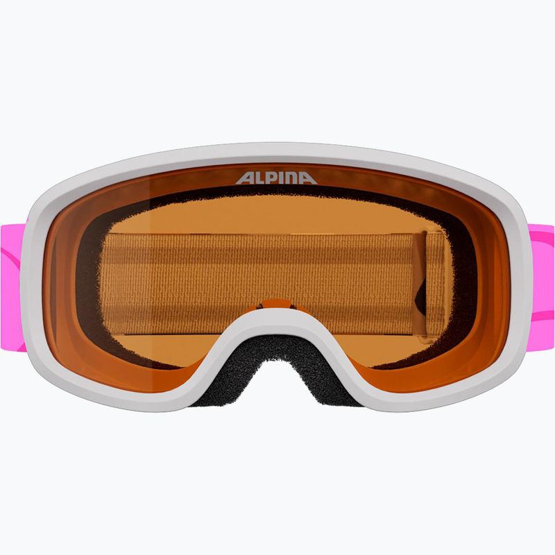 Kinder-Skibrille Alpina Piney 2.0 white/pink matt 2