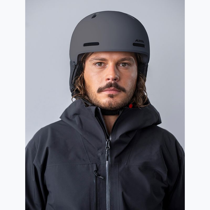 Skihelm Alpina Arber 2 MIPS midnight grey 5