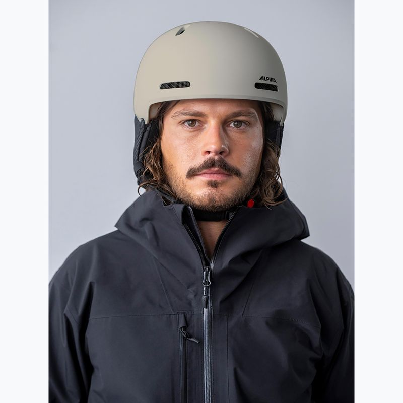 Skihelm Alpina Arber 2 MIPS sand matt 5