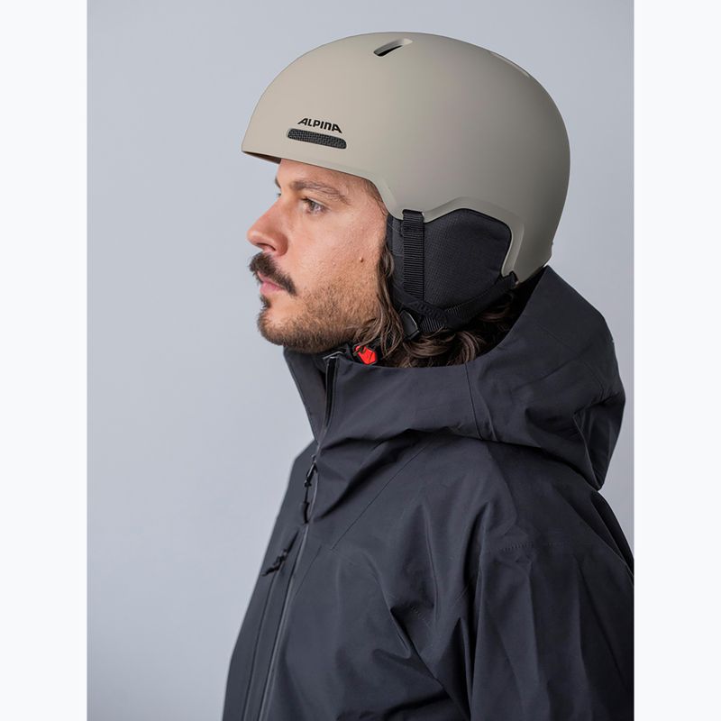Skihelm Alpina Arber 2 MIPS sand matt 6