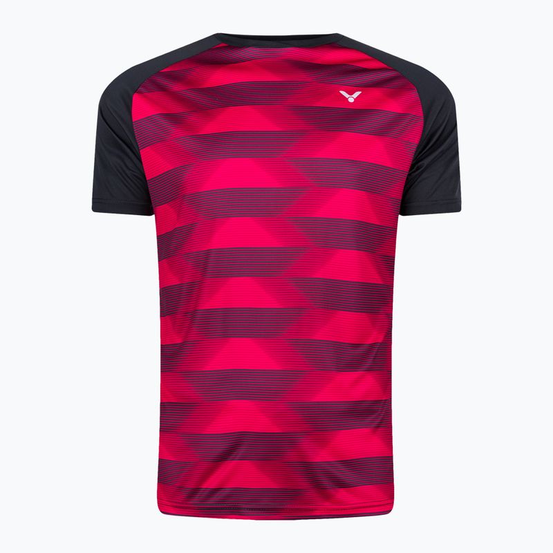 Herren-Tennisshirt VICTOR T-33102 CD rot/schwarz