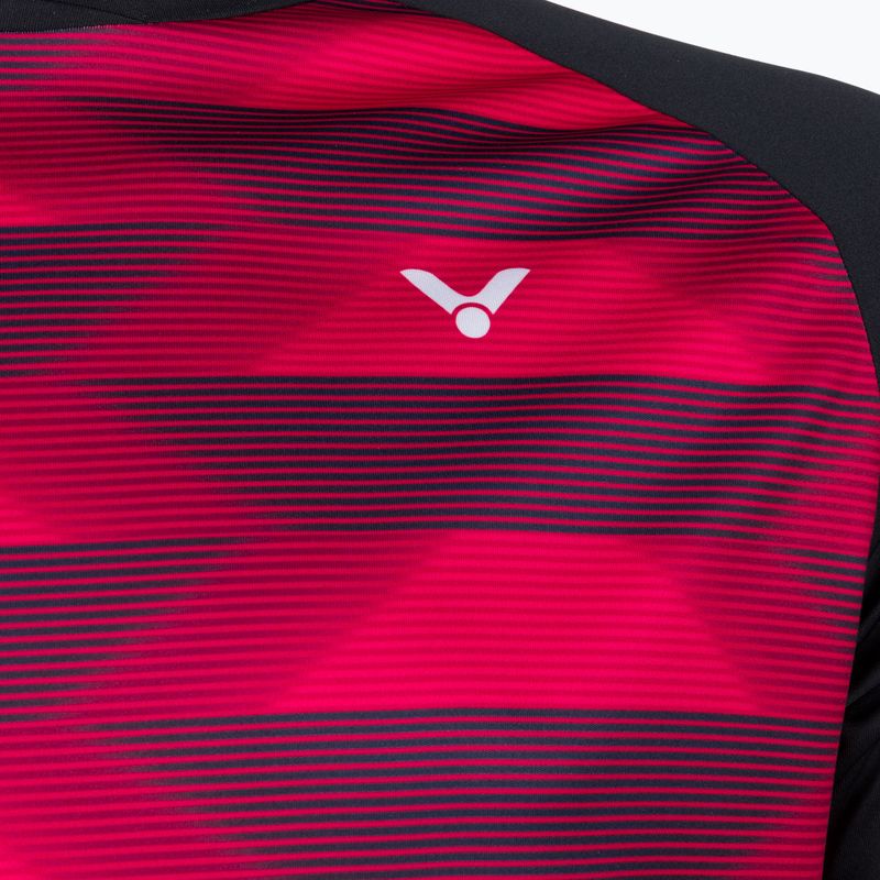Herren-Tennisshirt VICTOR T-33102 CD rot/schwarz 3