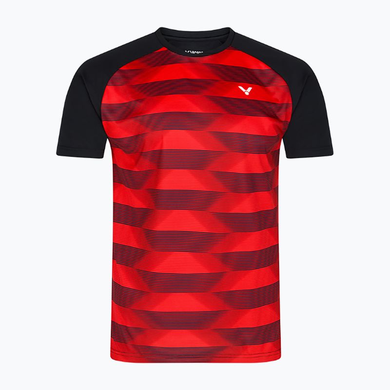 Herren-Tennisshirt VICTOR T-33102 CD rot/schwarz 4