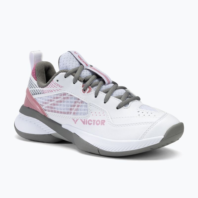 Damen Badmintonschuhe VICTOR A610IVF weiß/grau