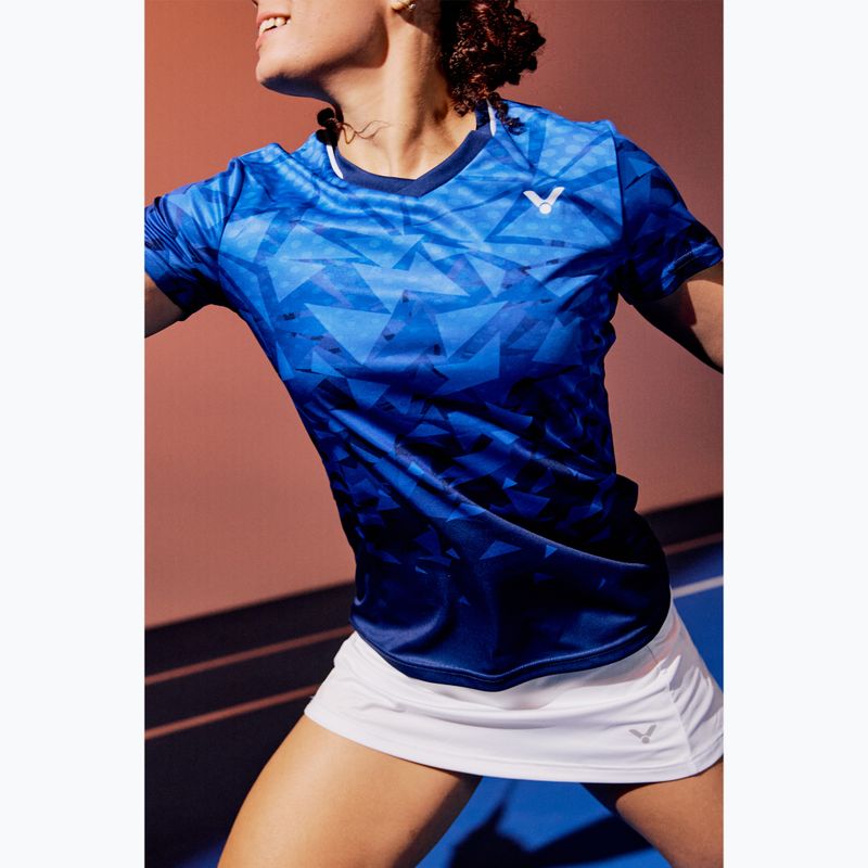 VICTOR Damen-T-Shirt T-54100 W blau 7