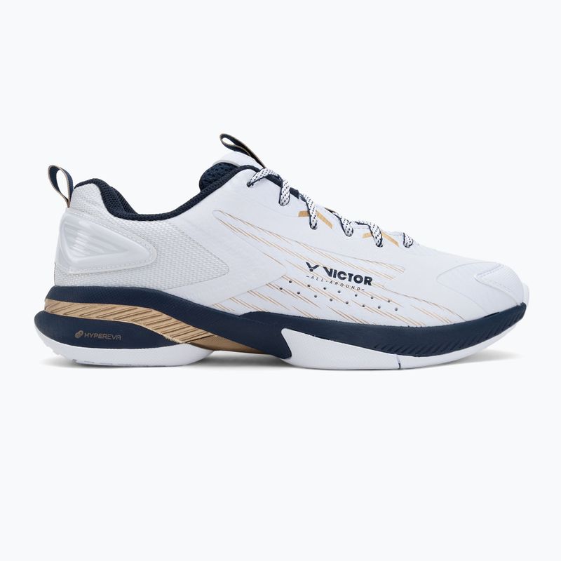 Herren Badmintonschuhe VICTOR A970TD AX hellweiß/hellgold 2