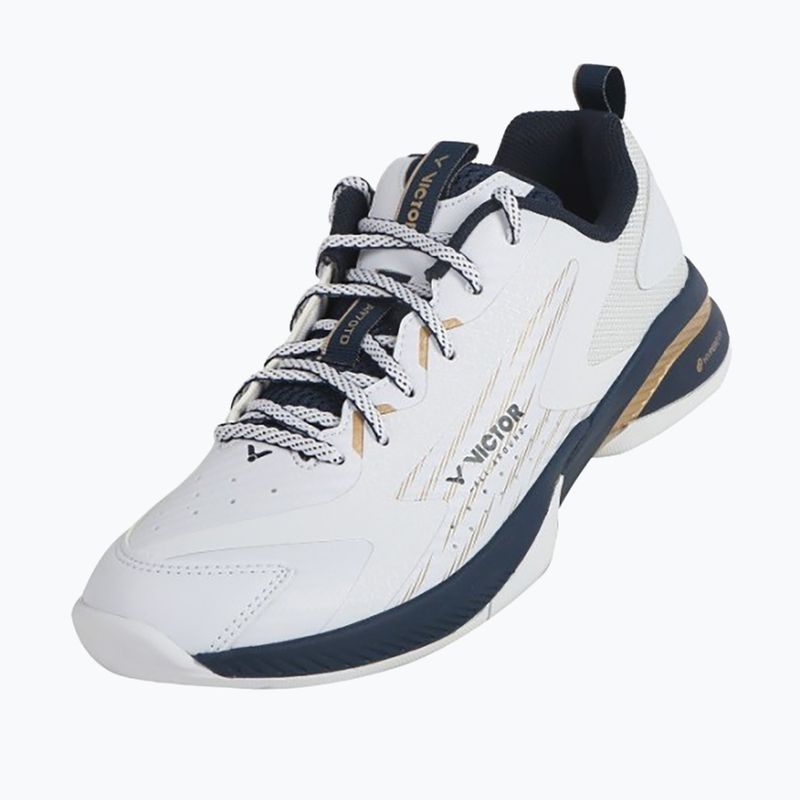 Herren Badmintonschuhe VICTOR A970TD AX hellweiß/hellgold 8