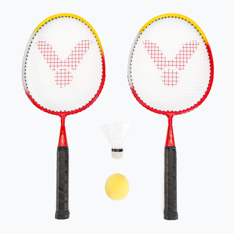 Kinder-Badmintonset VICFUN Mini Badminton rot/gelb