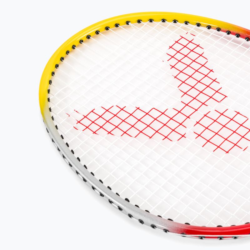 Kinder-Badmintonset VICFUN Mini Badminton rot/gelb 6