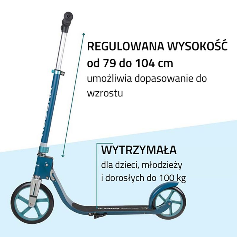 Hudora Bigwheel 215 Motorroller blau 14126 9