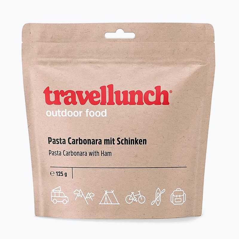 Gefriergetrocknete Lebensmittel travellunch Pasta Carbonara mit Schinken 125 g