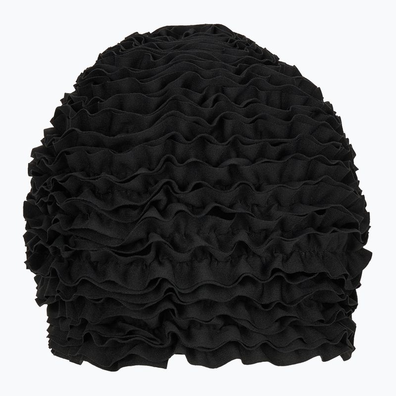 Schwimmkappe Damen Fashy Exclusive Frill black