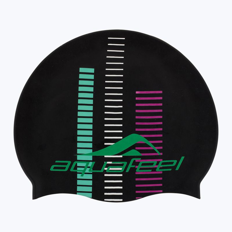 Badekappe aquaFeel Matrix Farbe schwarz