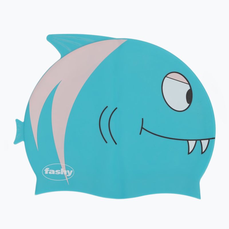 Fashy 3048 Bedruckte grün/braune Badekappe für Kinder